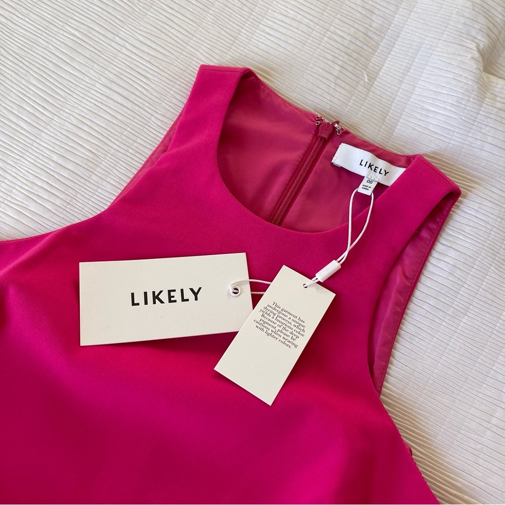 Brand New- LIKELY Cami Dress in Fuchsia Pink 💗✨ - Picture 5 of 15